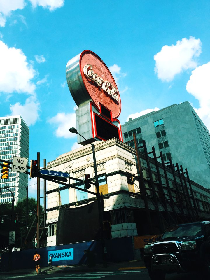 Atlanta, Five points monument, Peachtree st ne