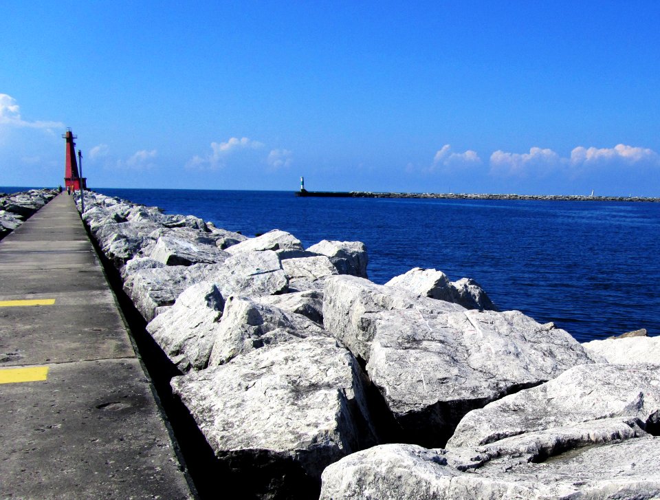 Blue, Water, Rocks