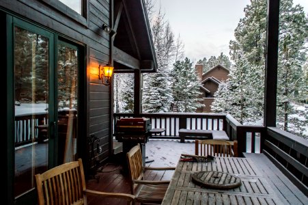 Cabin, Woods, Winter