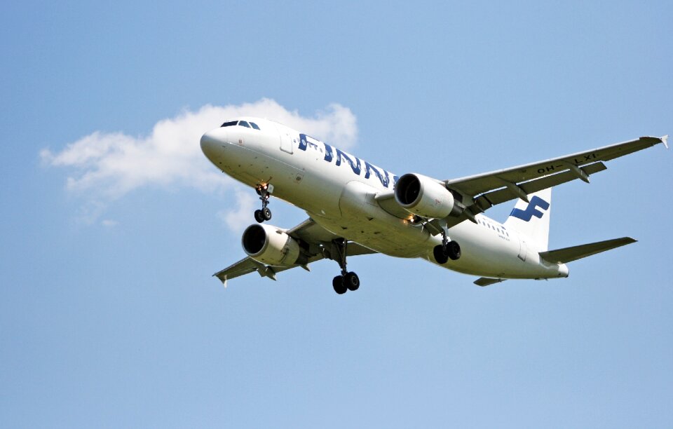 The plane flight flying