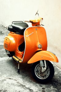 Vespa, Italy, Orangemoto