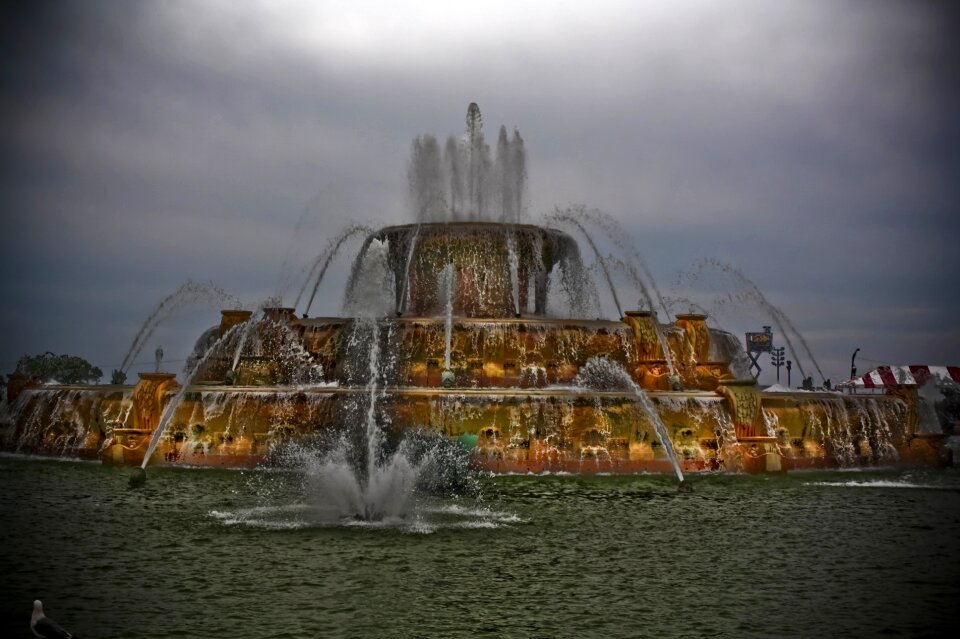 Fountain mysterious water