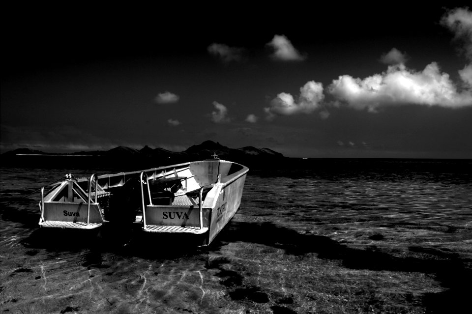 Fiji, Ocean view, Boat