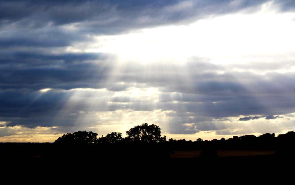 Scape, Clouds, Sunset
