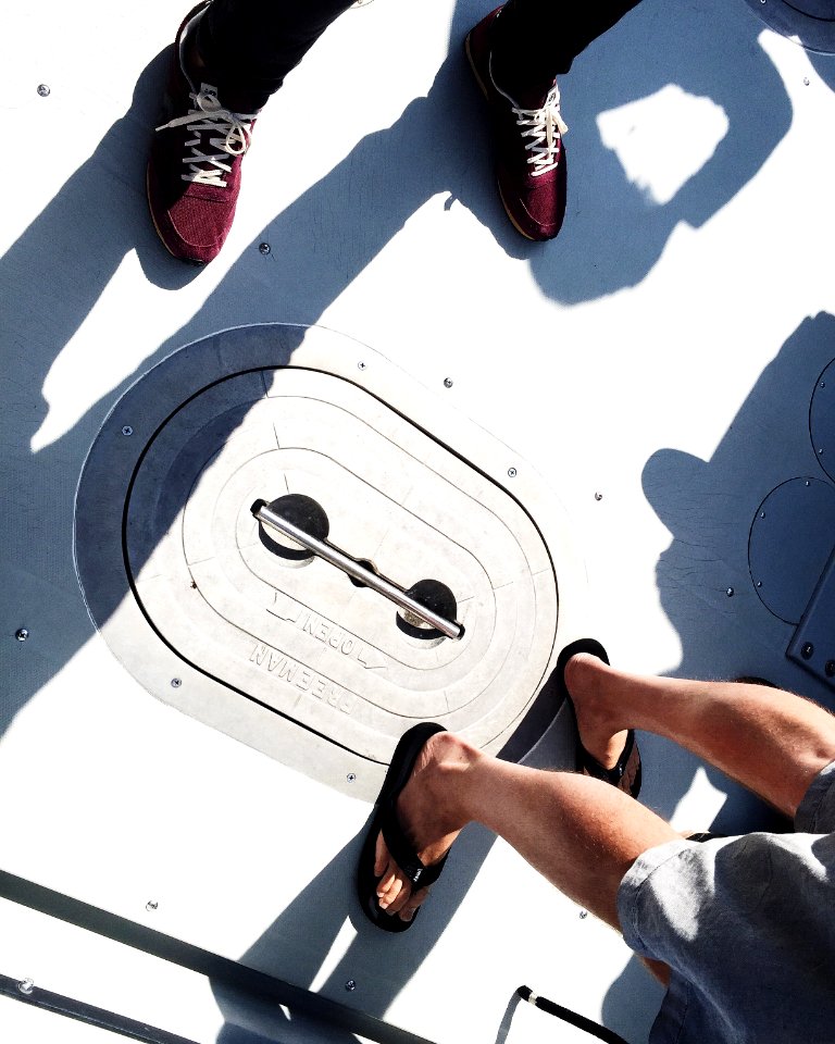 Shadows, Shoes, Boat