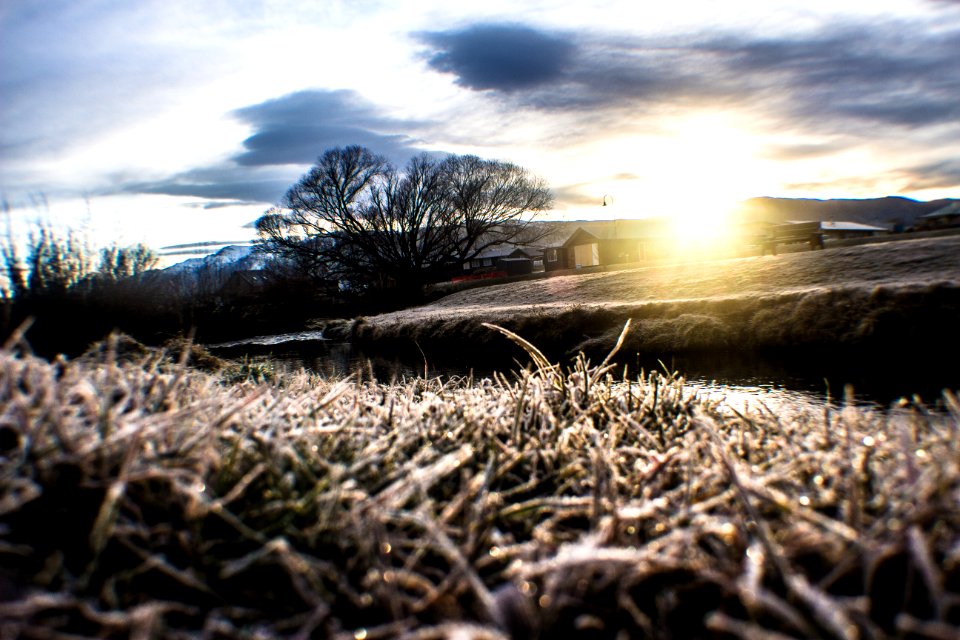 Luggate, New Zealand, Frost