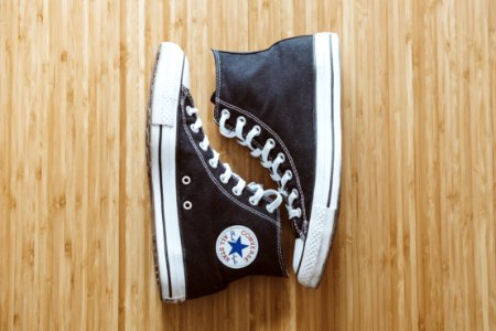 pair of black Converse All-Star high-top