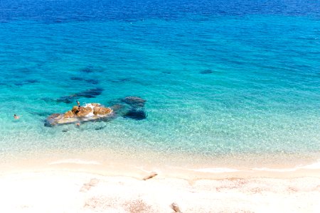 aerial photography of body of water photo