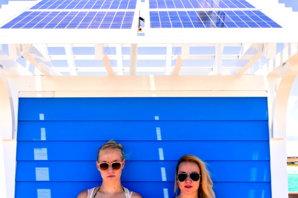 two woman taking selfie photography