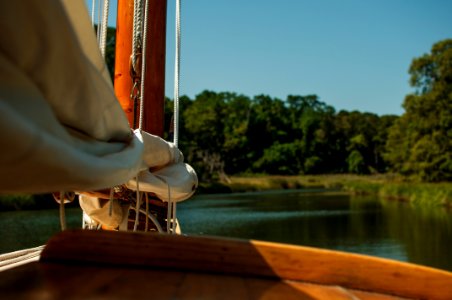 brown and white boat photo