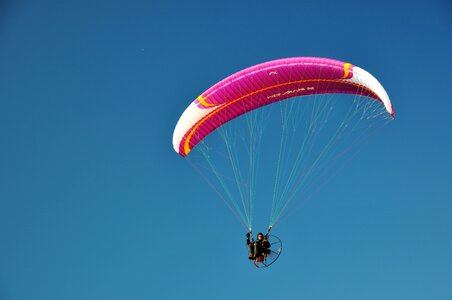 Paraglider sport flying device motor gliders photo