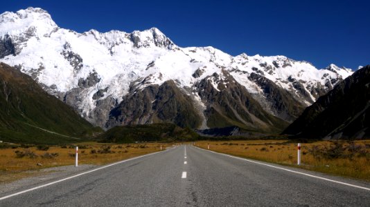 Fox glacier, New Zealand, Road photo