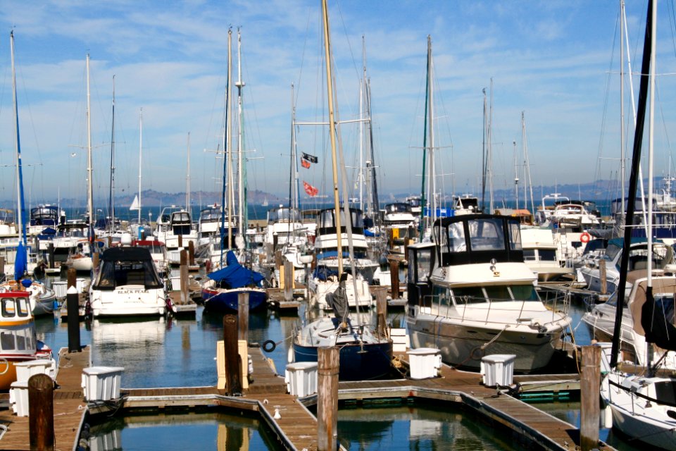 The embarcadero  stockton st, San francisco, Boats