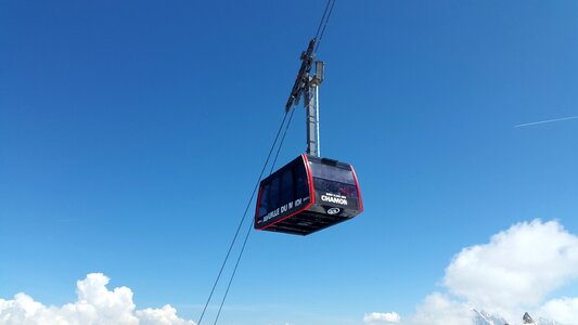 Gondola mont blanc alpine