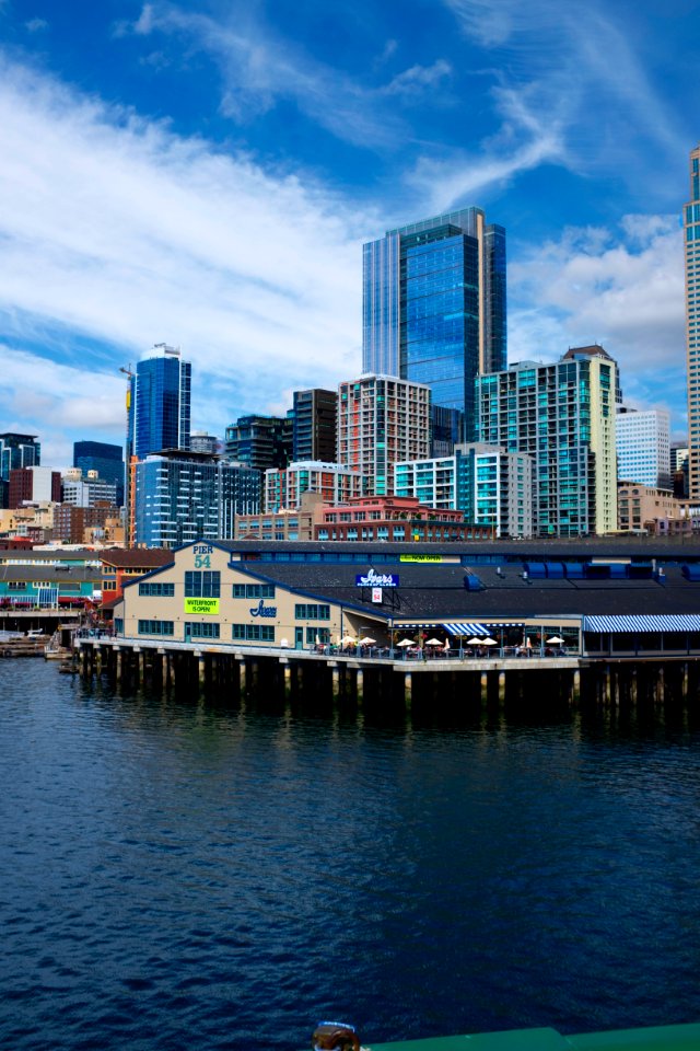 Skyline, City, Water