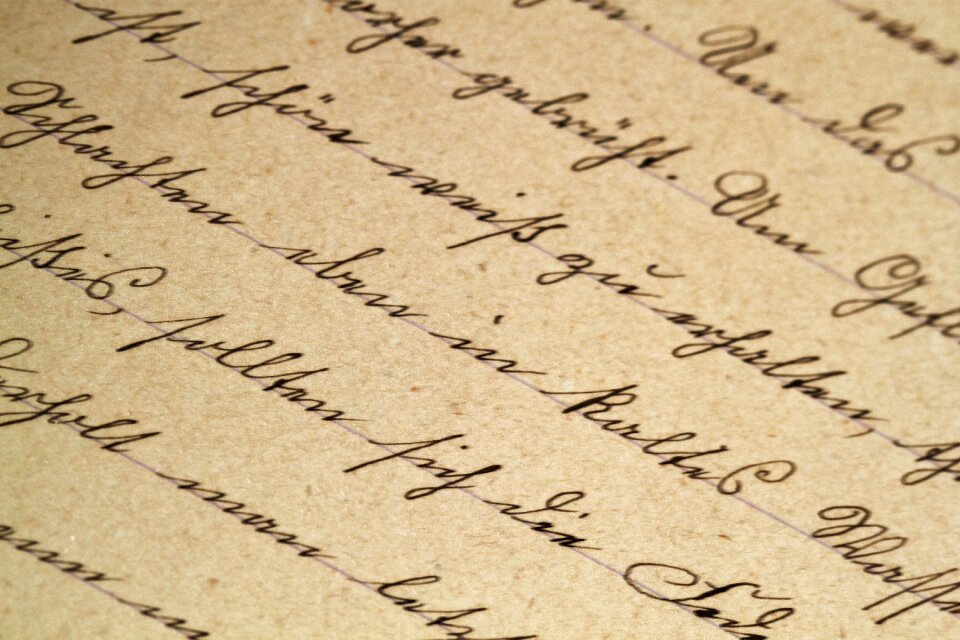 Vintage antique font