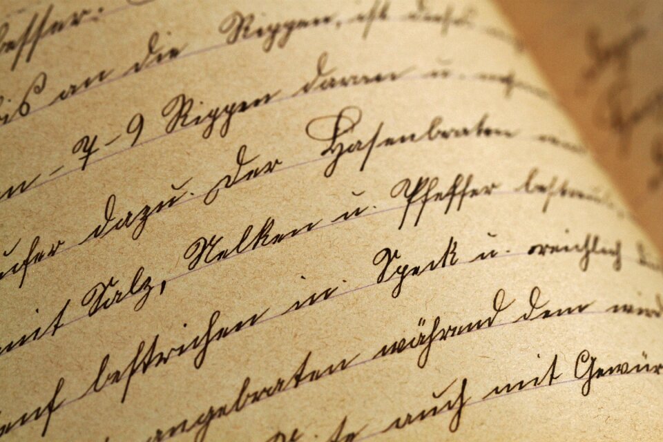 Vintage antique font