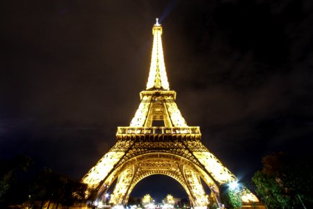 Staring at the Eiffel Tower. photo