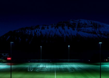 turned on field lights