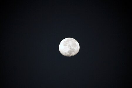 Blue cloud full moon photo