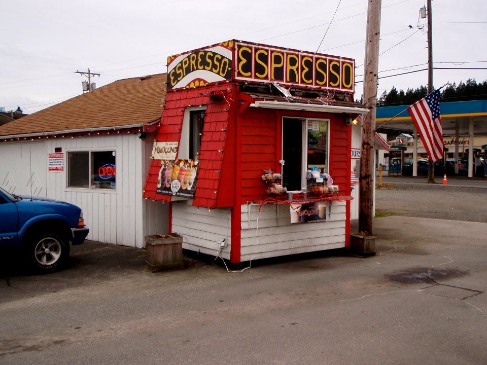 Expresso, Hut, Coffee shop