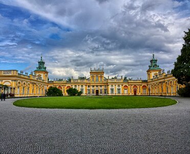 The palace and park architecture building