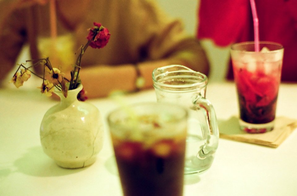 Americano, Juice, Water