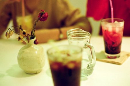 Americano, Juice, Water