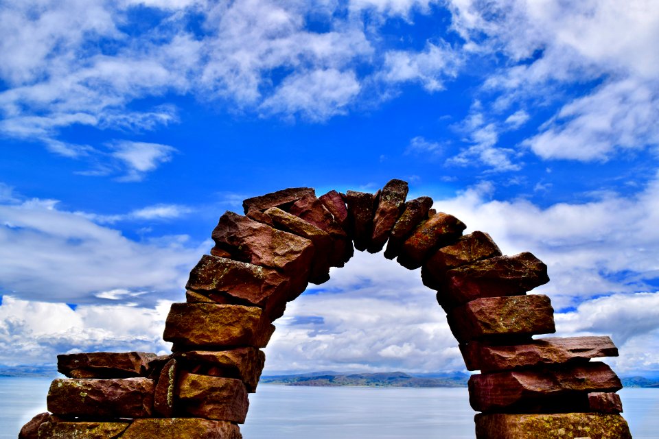 Peru, Taquile Island, Lake