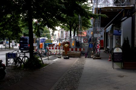 Berlin, U rosenthaler platz berlin, Roaadworks