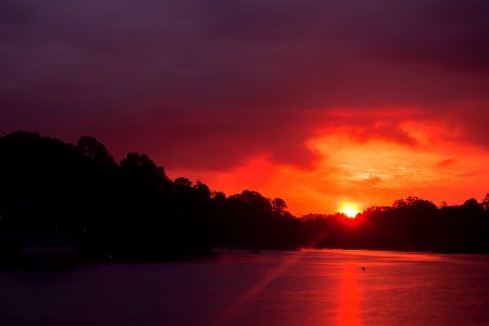 Macritchie reservoir, Singapore, Sunset