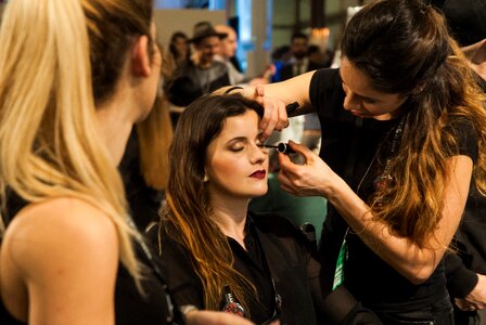 Hairdresser women cosmetics
