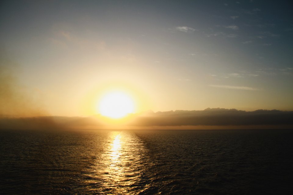 Sunset, Ocean, Light