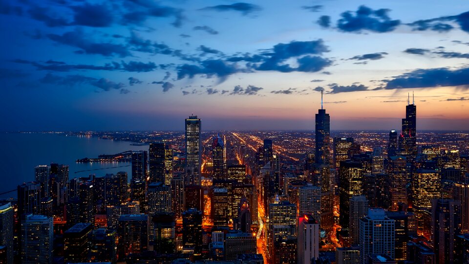 Urban skyline cityscape photo