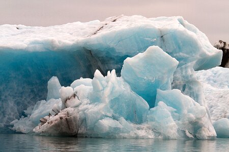 Glacier icebergs lagoon