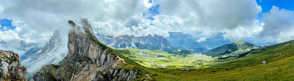 green and gray mountain under blue sky at daytime photo