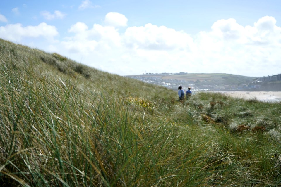 Perranporth beach, United kingdom, People