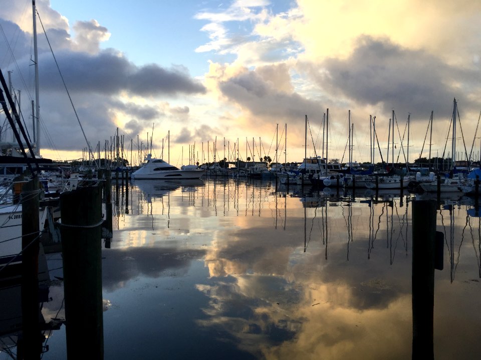 Morning, Reflection, Sky