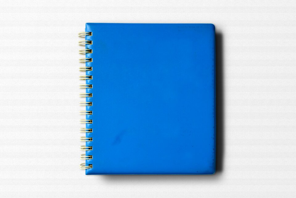 Old notebook mockup