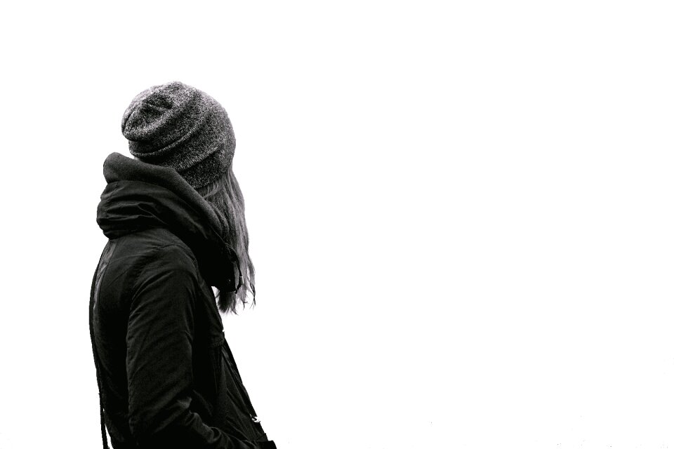 Person woman distance