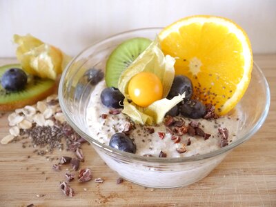 Vegan oatmeal chia