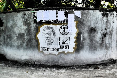 Maldives, Stencil, Street art