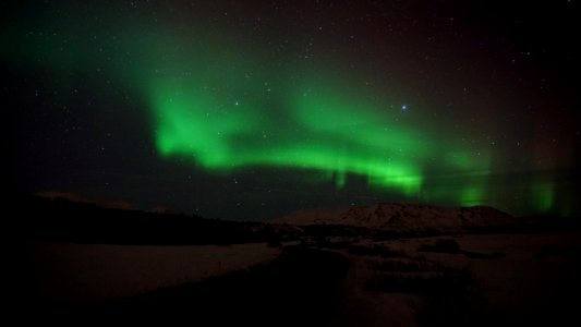 green aurora borealis photo