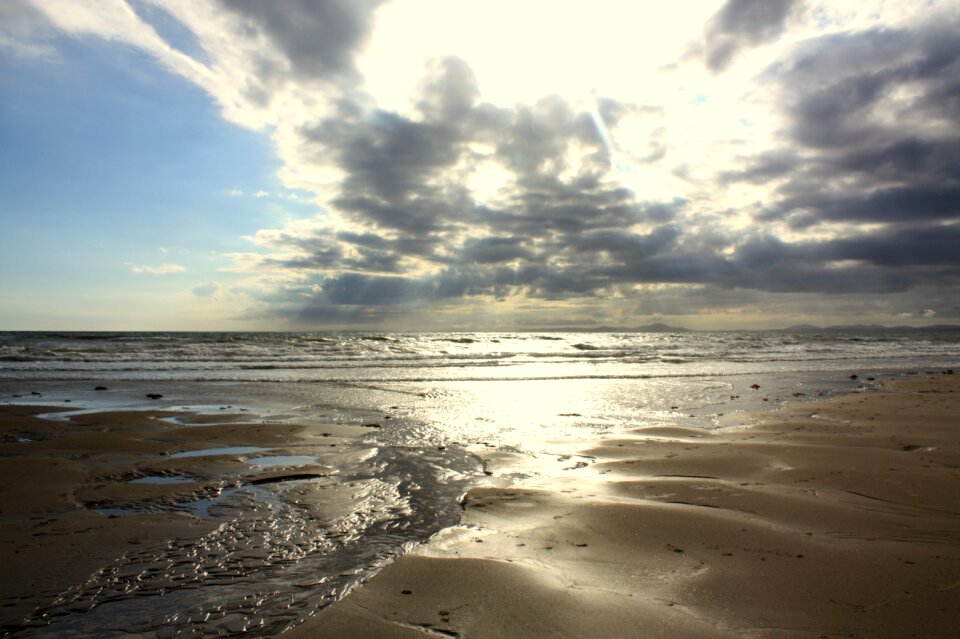 Stand sunset sea
