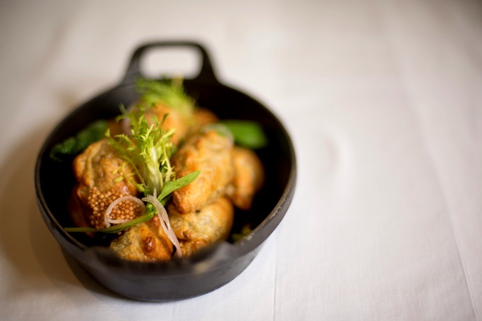Dish, Cast iron, Food