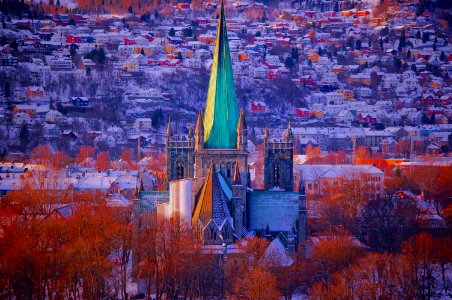 Trondheim, Norway, Winter photo