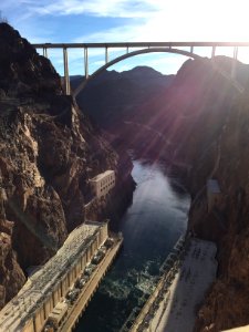 Hoover dam access road, Boulder city, United states