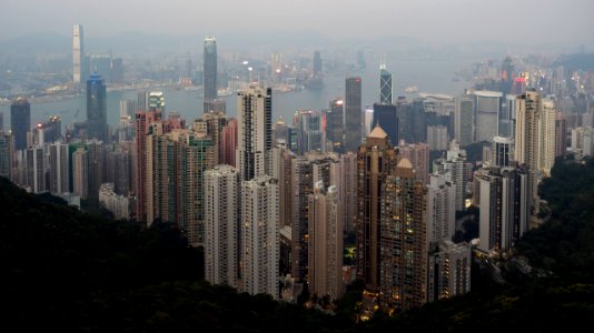 Victoria peak, Hong kong, Winter photo