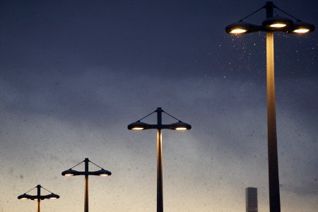 four street lights photo