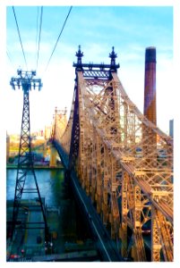 Roosevelt tramway, New york, Queensboro bridge photo